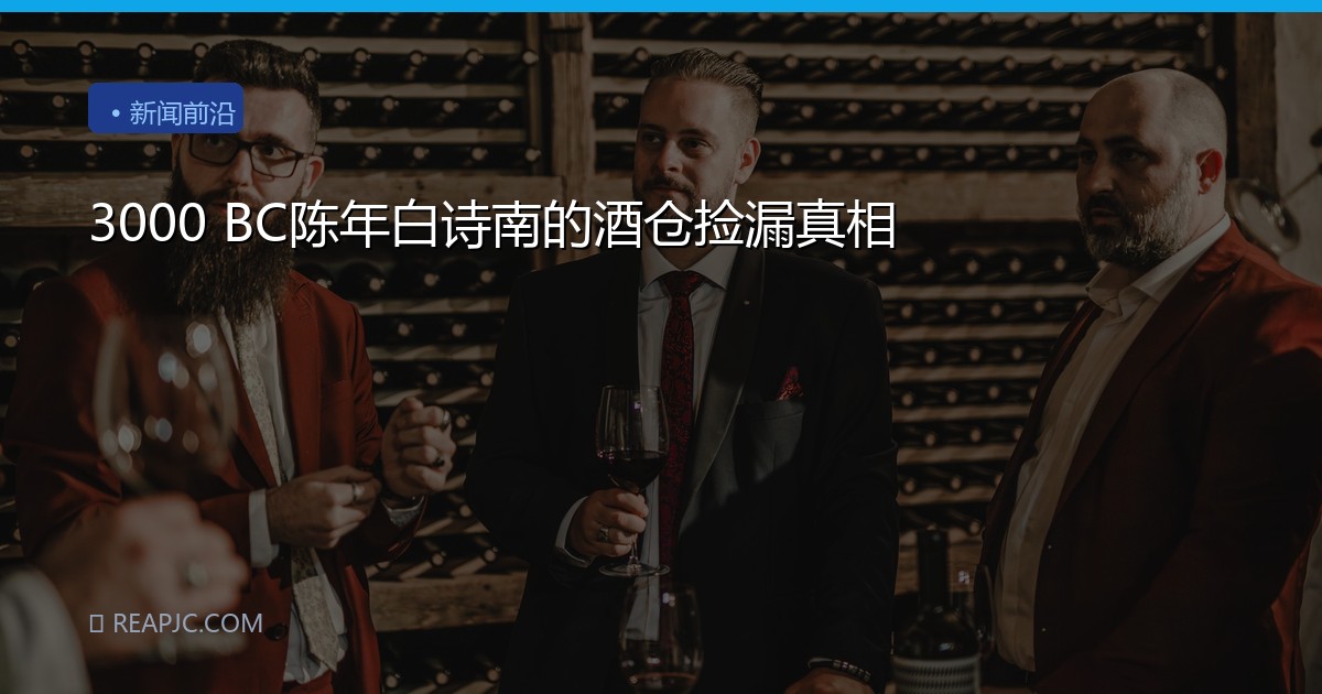 3000 BC陈年白诗南的酒仓捡漏真相