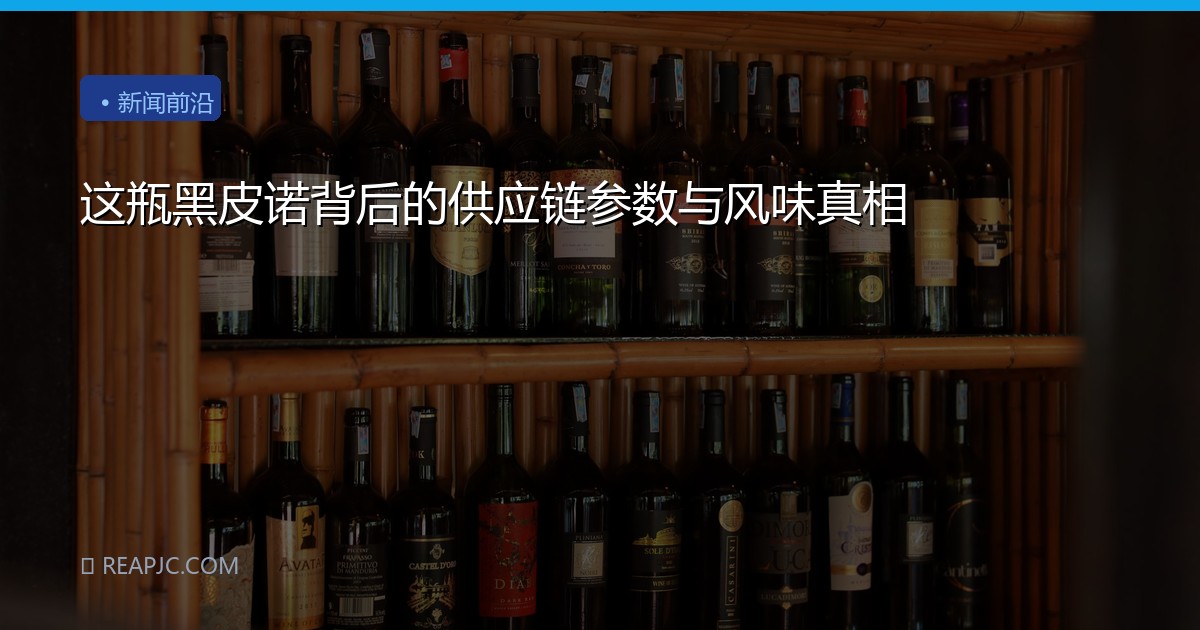 这瓶黑皮诺背后的供应链参数与风味真相